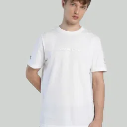 Puma White Cotton Regular Fit Logo Printed T-Shirt-picture-29