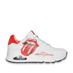 Skechers Women's Rolling Stone White Sneakers-image-5