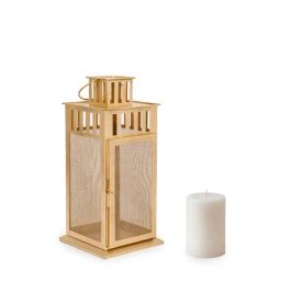 Home4U Havita Mesh Gold Mild Steel Lantern-picture-23