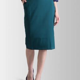 FableStreet Teal Blue Pencil Skirt-picture-22