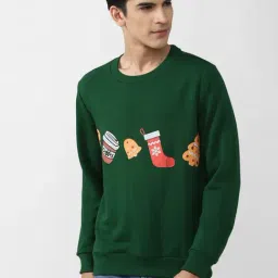 Forever 21 Green Round Neck Sweatshirt-picture-27