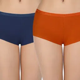Amante Red & Navy Cotton Boy Short Panty (Pack of 2)-image-59