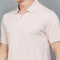 Fame Forever by Lifestyle Light Pink Regular Fit Polo T-Shirt image 4