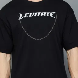 Forca by Lifestyle Black Regular Fit Printed Crew T-Shirt image 4