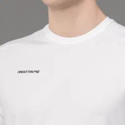 Red Tape White Regular Fit Sports T-Shirt image 4