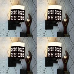 Gojeeva Black Wood Square Shaped Wall Lamp-picture-39