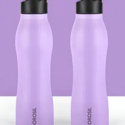 Borosil Purple 950 ml Hydra Stainless Steel Water Bottle - Set of 2-picture-18