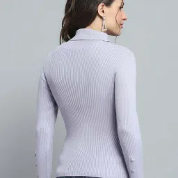 Monte Carlo Grey Stripes Regular Fit Top image 4