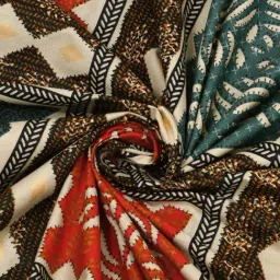 Living Roots Red 300 TC Cotton King Bedsheet with 2 Pillow Covers image 4