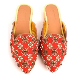 Sole House Women's Red Mule Shoes image 4