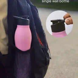 Borosil Pink 950 ml Hydra Stainless Steel Water Bottle - Set of 4 image 4