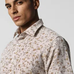 Van Heusen Grey Regular Fit Printed Shirts image 4