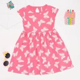 Pantaloons Junior Girls Pink Dress-image-52