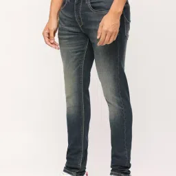 Pepe Jeans Dark Indigo Blue Skinny Fit Jeans-image-6