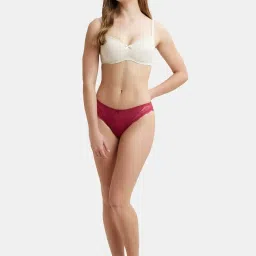 Jockey Red Lace Bikini Panty image 4