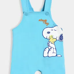 MiArcus Kids Blue & White Printed T-Shirt with Dungaree image 4