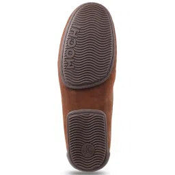 Mochi Men's Tan Casual Loafers image 4