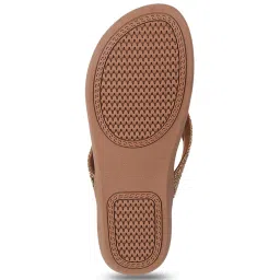 Walkway Women's Antic Gold Flip Flops image 4