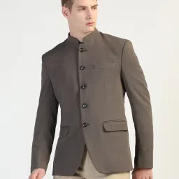 Tahvo Grey Tweed Regular Solid Mens Blazer image 4