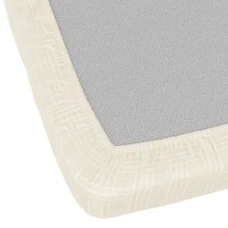 Nautica Marina Bay Ivory Cotton Geometric 250 TC King Fitted Bedsheet with 2 Pillow Covers image 4