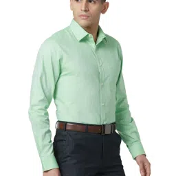 Raymond Green Cotton Classic Fit Texture Shirts image 4