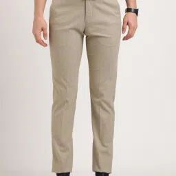 Turtle Dark Beige Slim Fit Trousers image 4