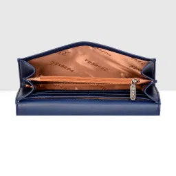 Esbeda Blue Textured Medium Wallet image 4