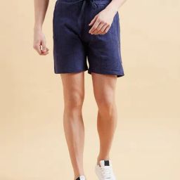 Sweet Dreams Navy Regular Fit Geometric Print Shorts-picture-21