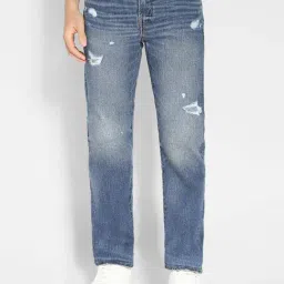american eagle outfitters Allen Solly Blue Skinny Fit Distressed Jeans-picture-18