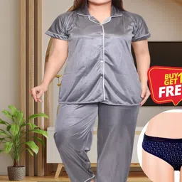 Clothus Shirt Collar Short Sleeves Night suits-picture-16