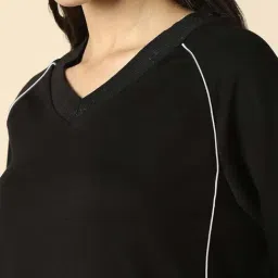 Allen Solly Black Regular Fit Sweatshirt image 5