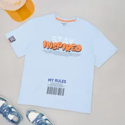 Pantaloons Junior Boys Blue Cotton Printed T-Shirts-picture-15