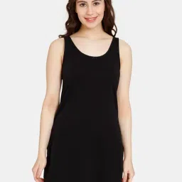 Rosaline by Zivame Black Full Coverage Camisole-picture-14