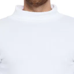 Hypernation White High Neck T-Shirt image 4