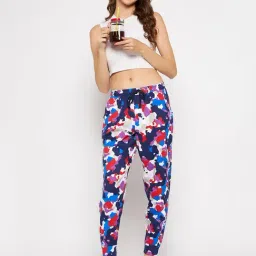 Clovia Multicolor Printed Cotton Lounge Pants image 4