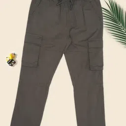 Pantaloons Junior Boys Black Oyster Cargo Pants-picture-23