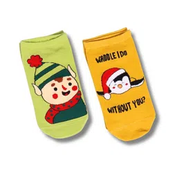 Thela Gaadi Pack Of 2 Printed Ankle Length Socks image 3