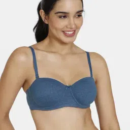 Zivame Blue Plain Balconette-image-87