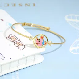 malabar gold and diamonds Malabar Gold & Diamonds 18k Yellow Gold Bangle For Kids Girls-picture-48
