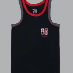 Van Heusen Regular Fit Quick Dry Contrast Trim Vest - Black image 5