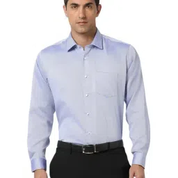 Van Heusen Blue Cotton Regular Fit Shirt-picture-17