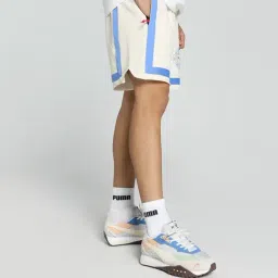 Puma SUPERSTITION Off White Cotton Regular Fit Sports Shorts image 3