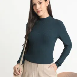 R&B Teal Viscose Top-picture-17