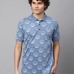 Beverly Hills Polo Club Blue Regular Fit Cotton Polo T-Shirt-picture-35