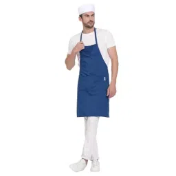 Uniformer Apron Blue Unisex Stylish Design Polycotton 2 Pockets for Chefs, Bakers & Home Cooks Use, (Pack of 2 Pcs) image 5