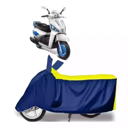 Auto Pearl Bike Cover for Mahindra Gusto (Yellow & Blue)-picture-14