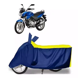 Auto Pearl Bike Cover for Bajaj Discover 135 (Yellow & Blue)-picture-19