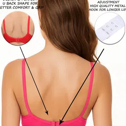SONA Women Solid Full Coverage Non Padded Non-Wired Back Closure Bra image 3