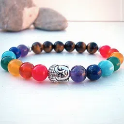 CONTEX MEDIA Unisex Artificial Beaded Elasticated Bracelet-picture-21