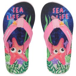 Toothless Starfish Slip OnFlip Flops - Navy Blue & Pink-picture-39
